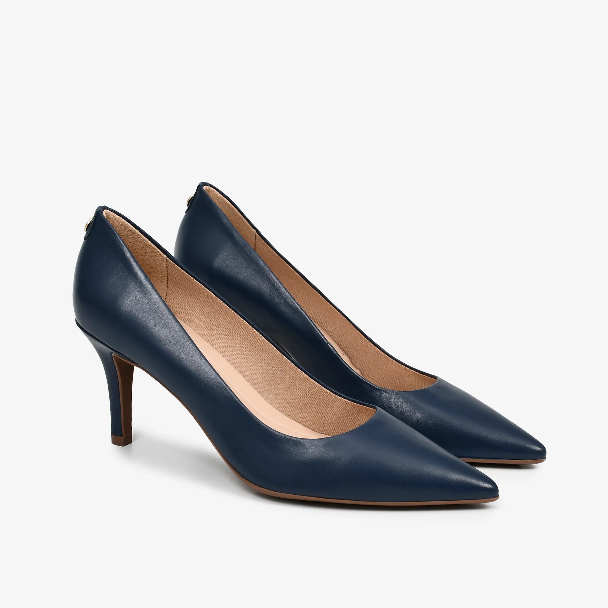 Scarpin Azul Marinho Couro