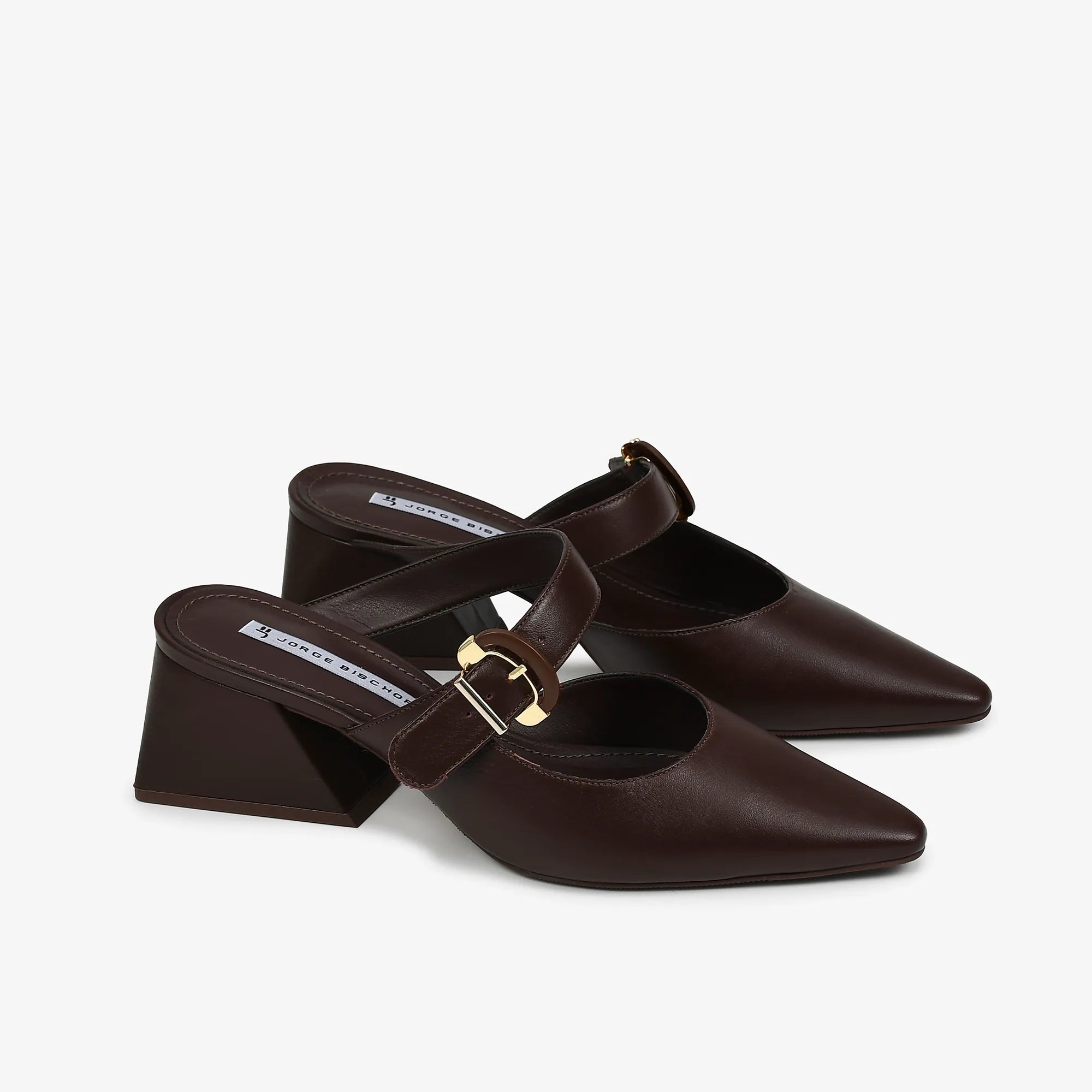 Mule Marrom Florença Couro