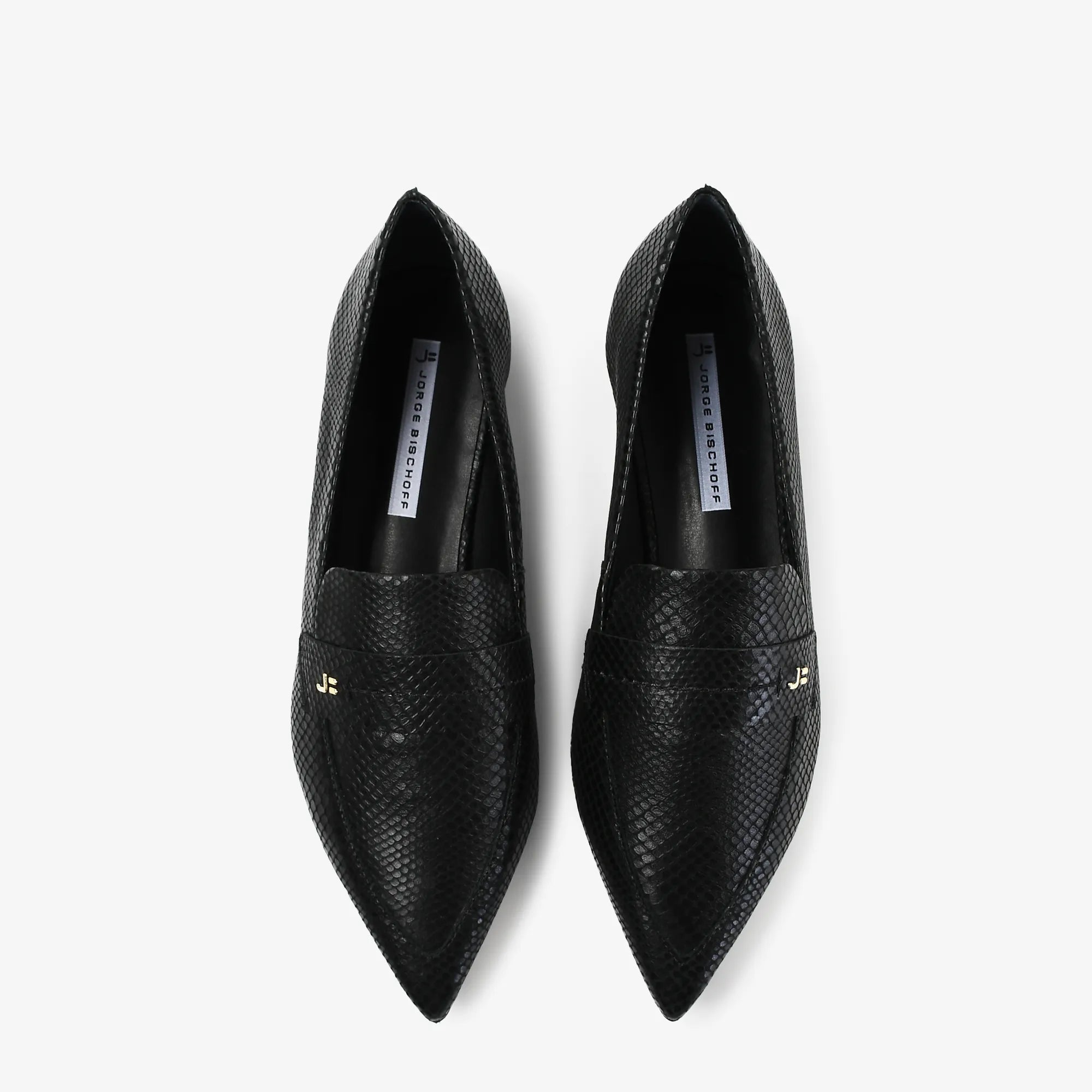 Sapatilha Preto Jb Couro Snake