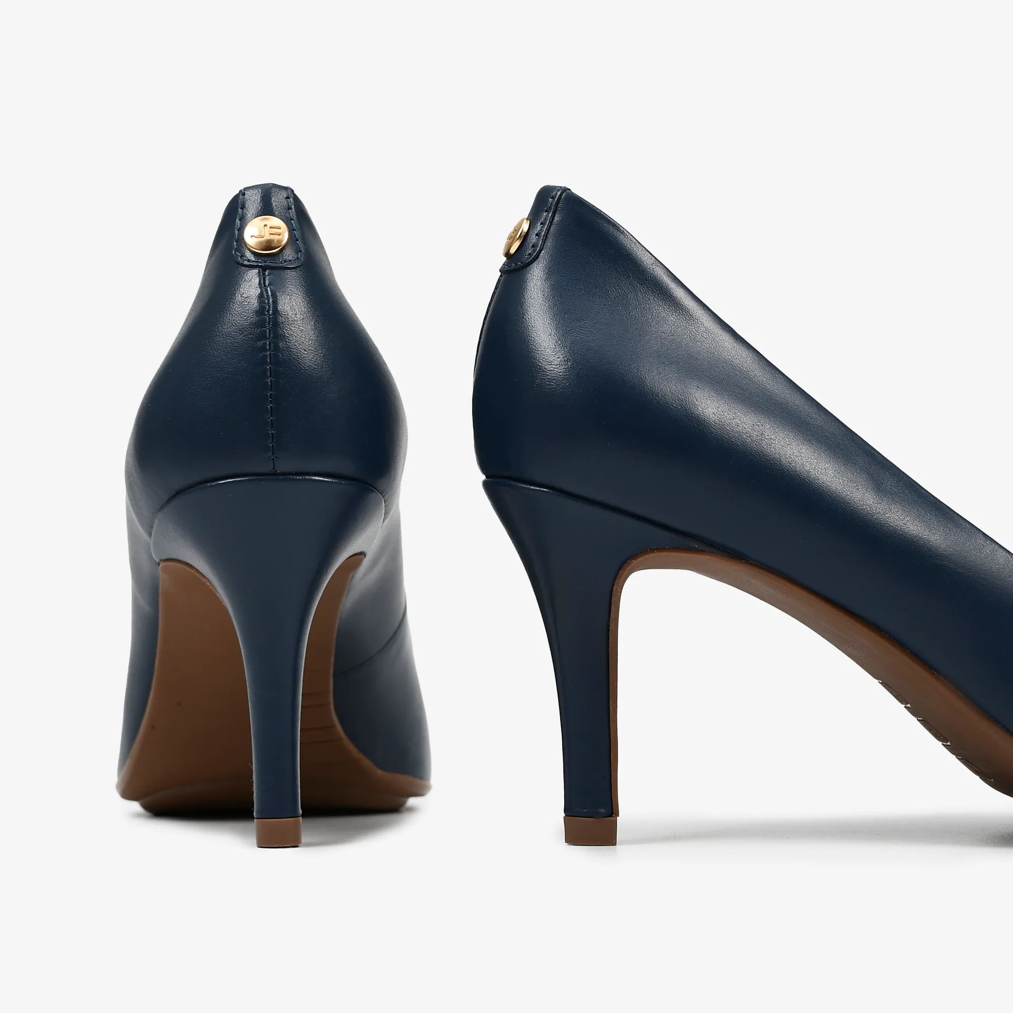 Scarpin Azul Marinho Couro