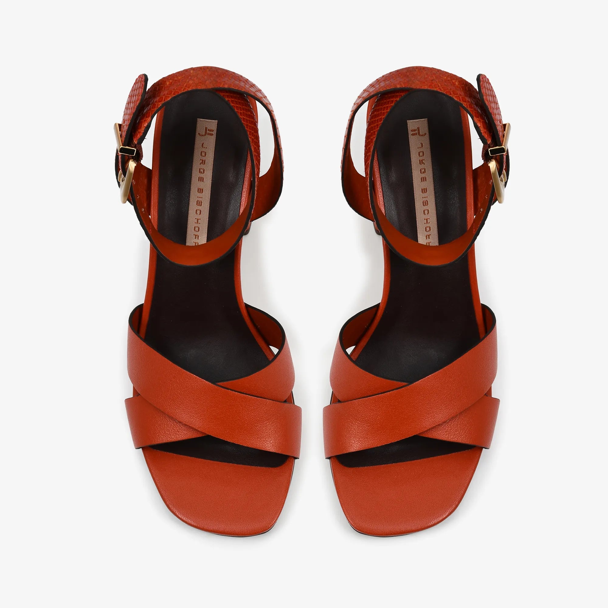 Sandália Caramelo Andina Couro Snake