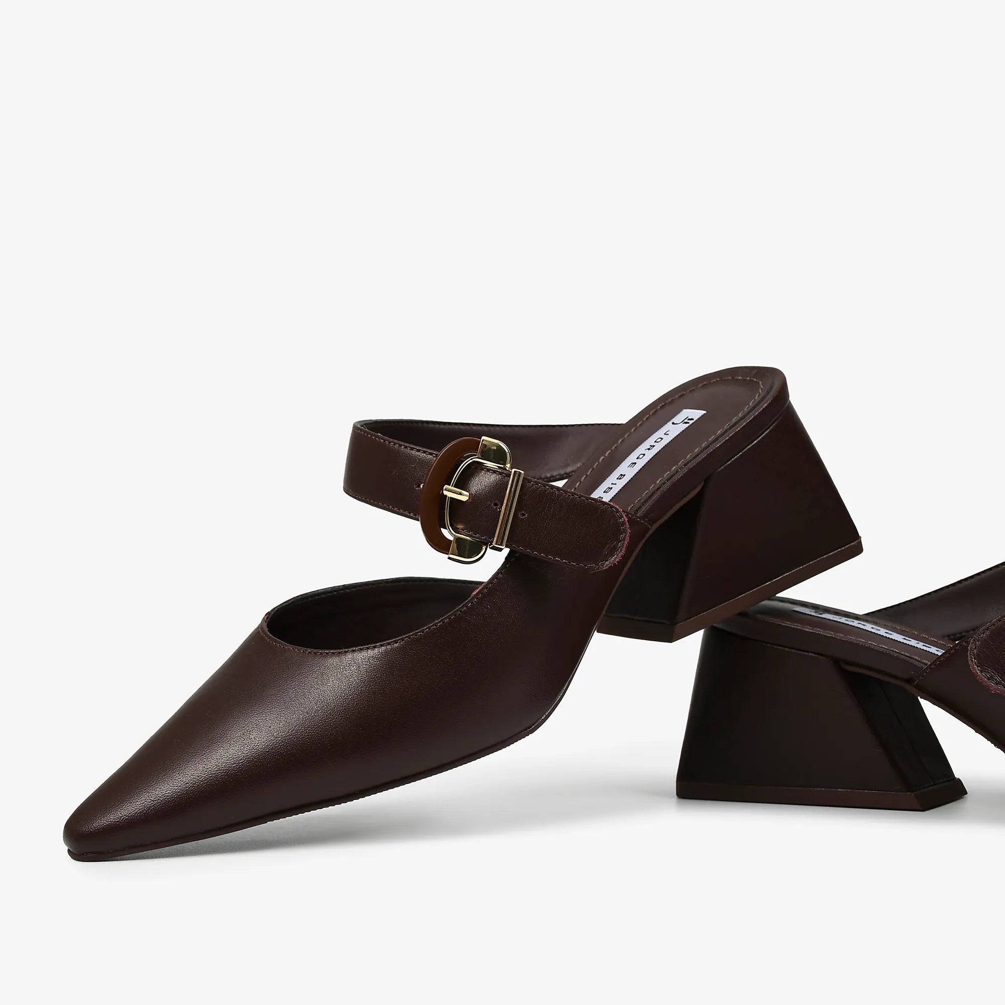 Mule Marrom Florença Couro