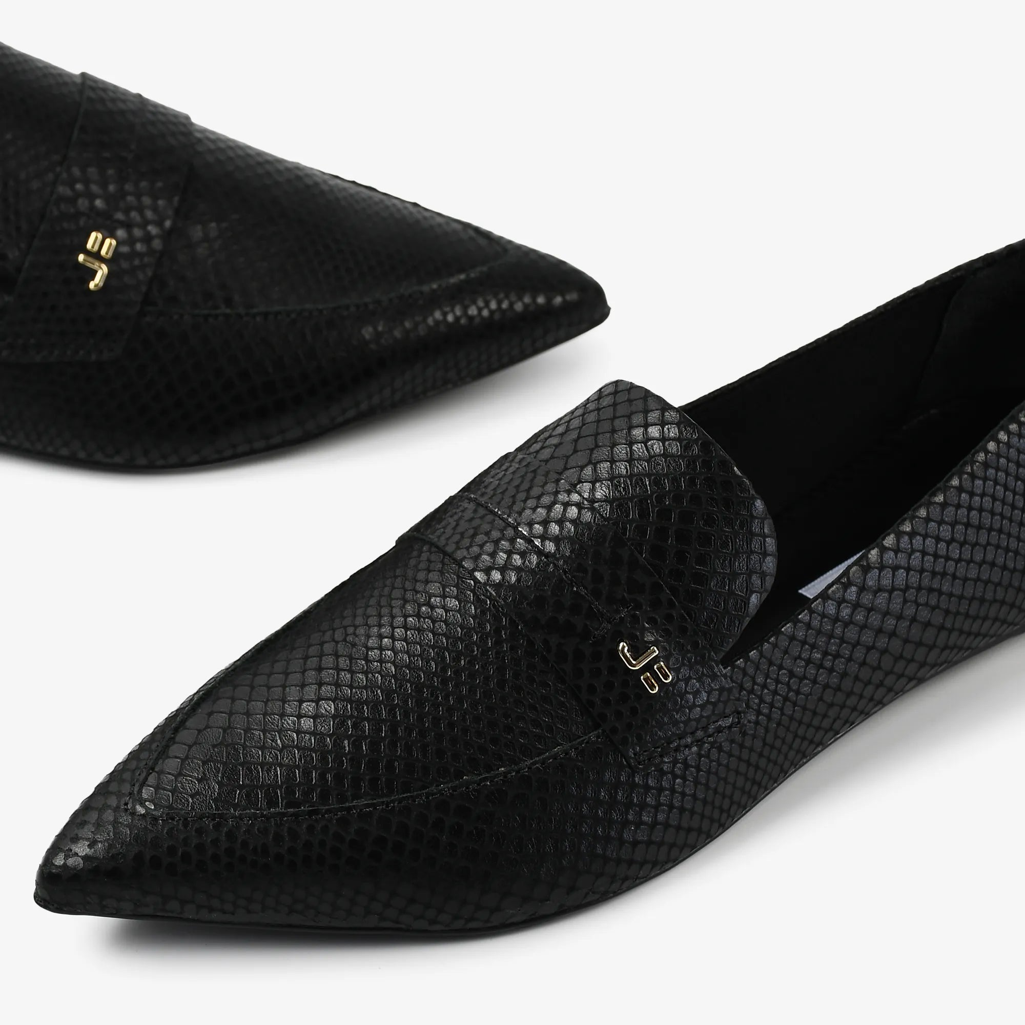 Sapatilha Preto Jb Couro Snake