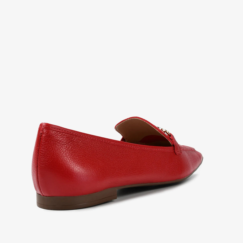Loafer Vermelho Couro