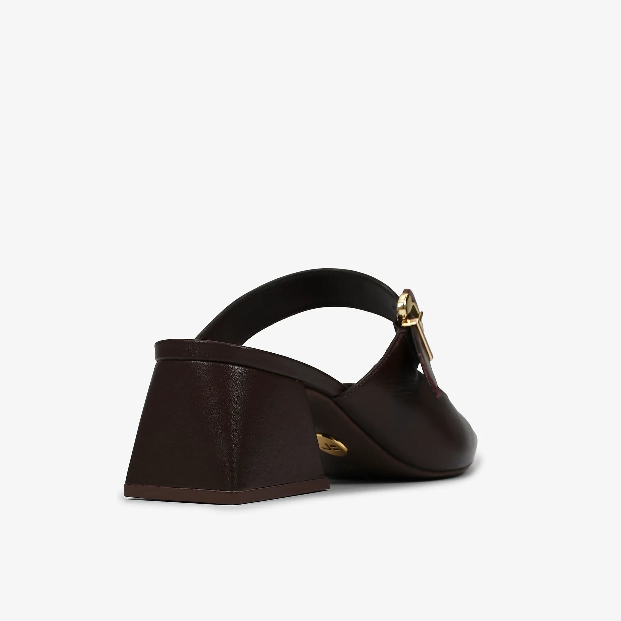 Mule Marrom Florença Couro